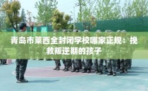 青岛市莱西全封闭学校哪家正规：挽救叛逆期的孩子