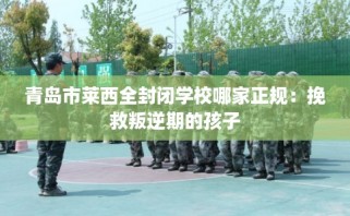 青岛市莱西全封闭学校哪家正规：挽救叛逆期的孩子