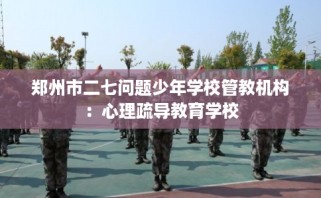 郑州市二七问题少年学校管教机构：心理疏导教育学校
