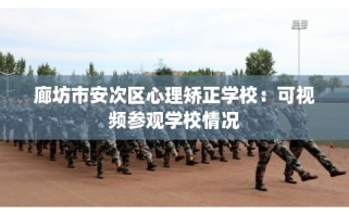 廊坊市安次区心理矫正学校：可视频参观学校情况