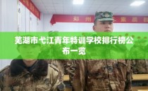 芜湖市弋江青年特训学校排行榜公布一览