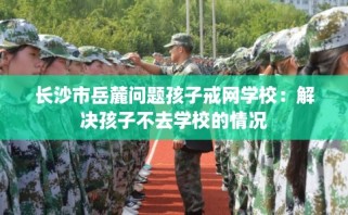 长沙市岳麓问题孩子戒网学校：解决孩子不去学校的情况