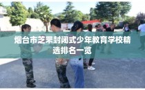 烟台市芝罘封闭式少年教育学校精选排名一览