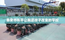 泰安市东平让叛逆孩子改变的学校