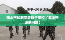 丽水市松阳问题孩子学校(解决叛逆期问题)