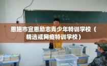 恩施市宣恩励志青少年特训学校（精选戒网瘾特训学校）