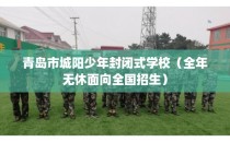 青岛市城阳少年封闭式学校（全年无休面向全国招生）