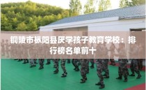 铜陵市枞阳县厌学孩子教育学校：排行榜名单前十