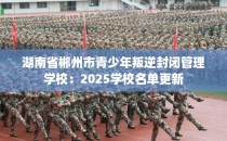 湖南省郴州市青少年叛逆封闭管理学校：2025学校名单更新