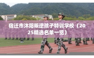 宿迁市沐阳叛逆孩子特训学校（2025精选名单一览）