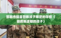 邯郸市磁县管教孩子叛逆的学校（拯救叛逆期的孩子）