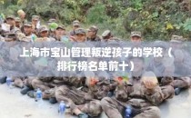 上海市宝山管理叛逆孩子的学校（排行榜名单前十）