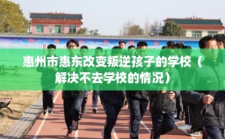 惠州市惠东改变叛逆孩子的学校（解决不去学校的情况）