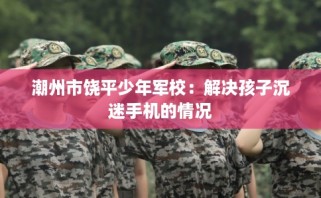 潮州市饶平少年军校：解决孩子沉迷手机的情况