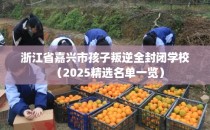 浙江省嘉兴市孩子叛逆全封闭学校（2025精选名单一览）