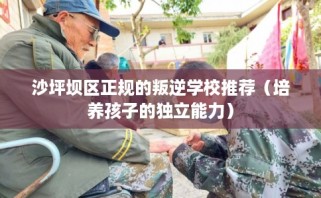 沙坪坝区正规的叛逆学校推荐（培养孩子的独立能力）