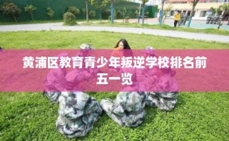黄浦区教育青少年叛逆学校排名前五一览