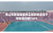 黄山市黟县哪里有正规的叛逆孩子学校排行榜TOP5