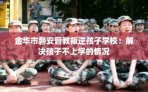 金华市磐安管教叛逆孩子学校：解决孩子不上学的情况