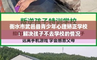 衡水市武邑县青少年心理矫正学校：解决孩子不去学校的情况
