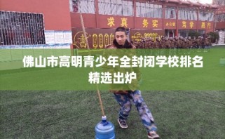 佛山市高明青少年全封闭学校排名精选出炉