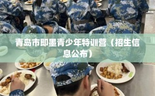 青岛市即墨青少年特训营（招生信息公布）