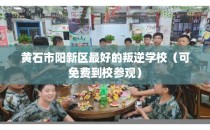 黄石市阳新区最好的叛逆学校（可免费到校参观）