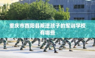 重庆市酉阳县叛逆孩子的军训学校有哪些