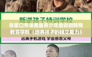 张家口市涿鹿县青少年培训班特殊教育学校（培养孩子的独立能力）